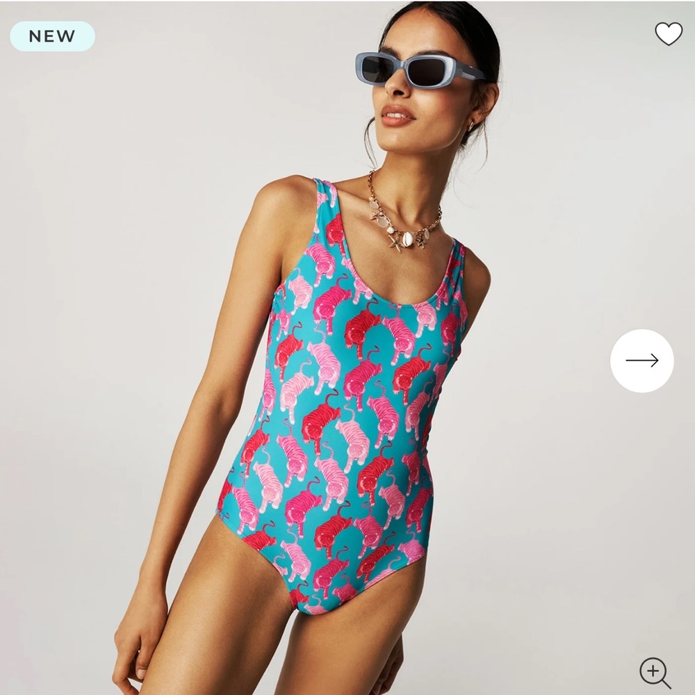 Posh Peanut Le Tigre Women's Reversible One Piece Swimsuit